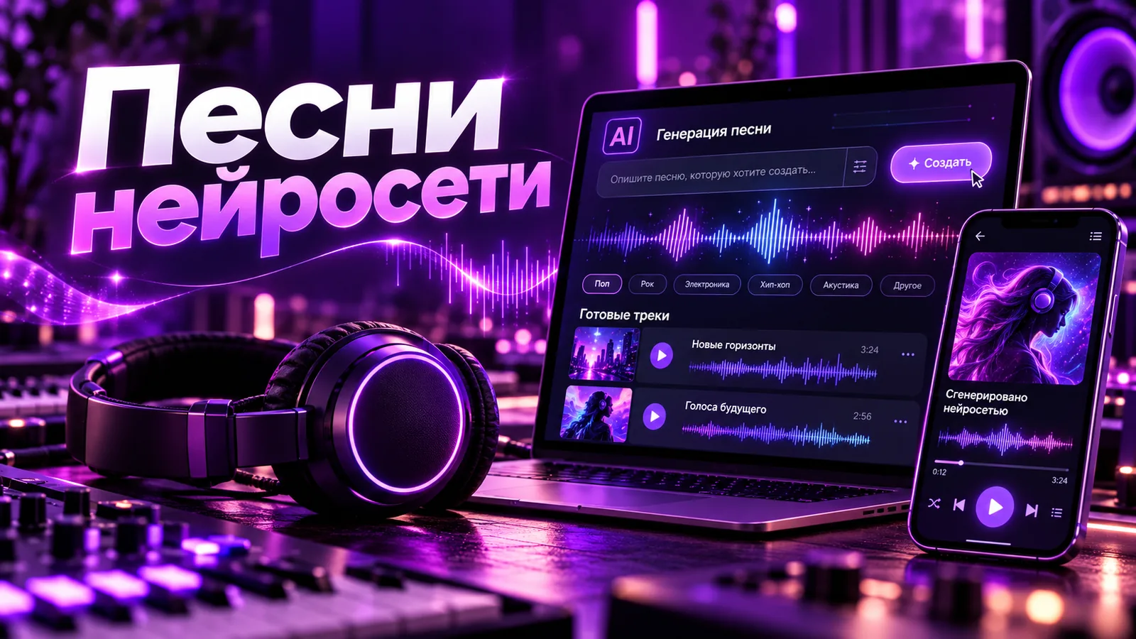 Песни нейросети: как звучат и как собрать свою